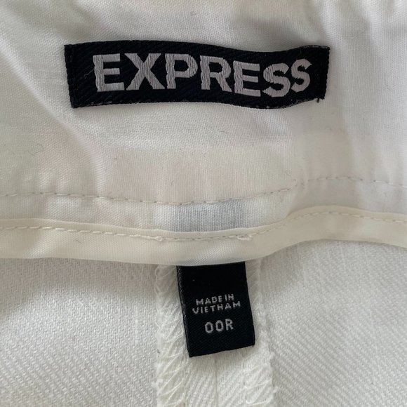 Express High Waist Paper Bag Ankle Trousers - Picture 3 of 3